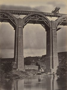 Pont-de-Buis, an der Doufine, Frankreich, ca. 1865 von Jules Duclos
