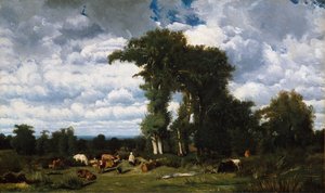 Landschaft mit Vieh in Limousin (1837)