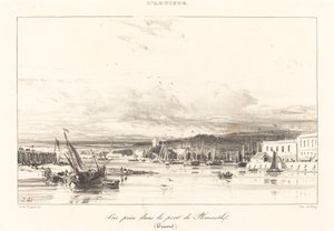Ansicht im Hafen von Plymouth von Jules Dupré
