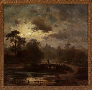 Landschaft im Mondlicht von Jules Dupré