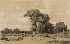 Weidelandschaft im Limousin von Jules Dupré