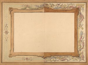 Entwurf für eine Decke, zweite Hälfte des 19. Jahrhunderts. Schöpfer: Jules-Edmond-Charles Lachaise, Eugène-Pierre Gourdet von Jules Edmond Charles Lachaise and Eugène Pierre Gourdet