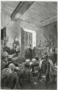 L’Espion Hubert - Illustration aus Choses vues, 19. Jahrhundert von Jules Ferat