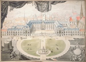 Projekt zur Restaurierung des Palastes der Herzöge von Burgund in Dijon, 1698 von Jules Hardouin Mansart