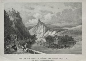 Blick auf Rolandseck, Nonnenwerth, Drachenfels und Siebengebirge