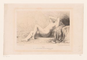 Liegende nackte Frau von Jules Joseph Lefebvre