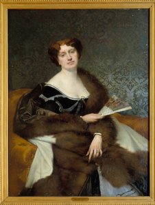 Porträt von Madame Alexandre Dumas Sohn, geborene Nadia Knorring von Jules Joseph Lefebvre
