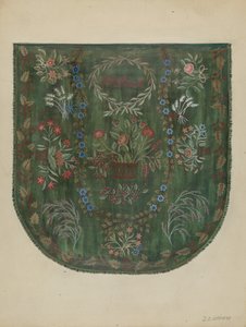 Bestickte Decke, ca. 1936 von Jules Lefevere