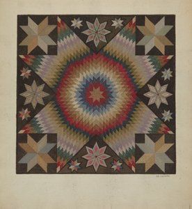 Geknüpfter Teppich, ca. 1936 von Jules Lefevere