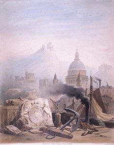 Montage von Bildern mit St. Pauls, ca. 1855