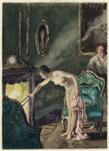 Illustration für die Memoiren von Casanova von Jules Marie Auguste Leroux