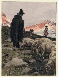 Illustration für die Memoiren von Casanova von Jules Marie Auguste Leroux