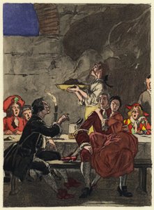 Illustration für die Memoiren von Casanova von Jules Marie Auguste Leroux