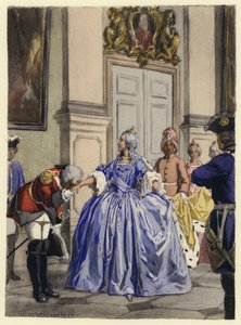 Illustration für die Memoiren von Casanova von Jules Marie Auguste Leroux