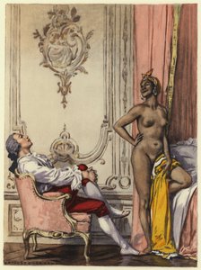 Illustration für die Memoiren von Casanova von Jules Marie Auguste Leroux