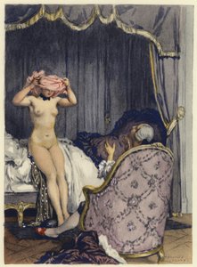 Illustration für die Memoiren von Casanova von Jules Marie Auguste Leroux