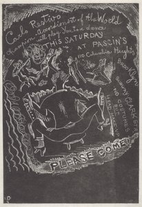 Ohne Titel (Einladung zur Party bei Jules Pascin) von Jules Pascin