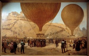 Abfahrt von Léon Gambetta nach Tours auf der Armand-Barbes am 7. Oktober von Jules and Guiaud Jacques  Didier