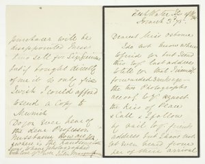 Autographenbrief von Julia Margaret Cameron
