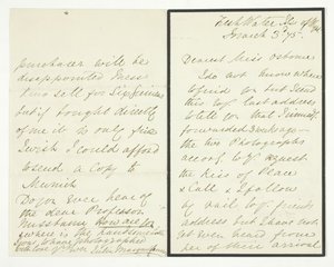 Autographenbrief, 3. März 1875