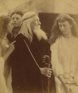 König Lear teilt sein Königreich seinen drei Töchtern zu von Julia Margaret Cameron