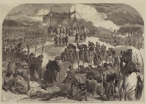 Die Segnung der Fahnen, die bei der Eroberung des Malakhoff verwendet wurden von Julian Portch