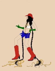 Moderner Cowgirl-Stil