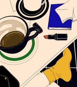 Entspannter Kaffeemorgen
