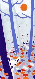 Verspielte Waldrehe von Julie Lesouef