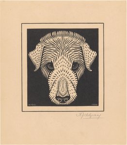 Hundekopf von Julie de Graag (signed by artist)