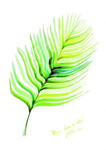 Lebhaftes tropisches Blatt