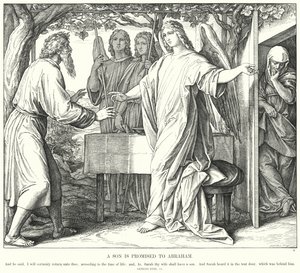 Ein Sohn wird Abraham versprochen von Julius (after) Schnorr von Carolsfeld
