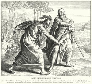 Sauls Entthronung vorhergesagt von Julius (after) Schnorr von Carolsfeld