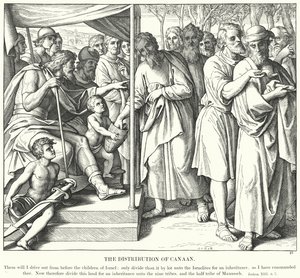 Die Verteilung von Kanaan von Julius (after) Schnorr von Carolsfeld