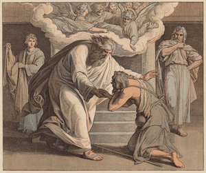 Der verlorene Sohn, Lukas, XV, 20 von Julius (after) Schnorr von Carolsfeld