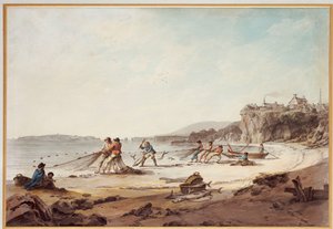 Ein Zugnetz in Tenby, 1795