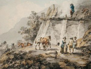 Ein Kalkofen von Julius Caesar Ibbetson
