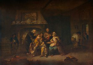 Die Rückkehr eines verheirateten Seemanns, ca. 1800 von Julius Caesar Ibbetson