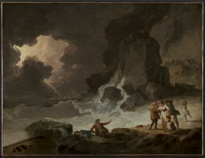 Ein Sturm hinter der Isle of Wight