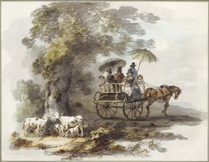Im Park von Lord Powis in Walcot von Julius Caesar Ibbetson