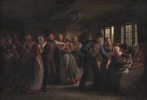 Ein Bauerntanz im Hedebo-Distrikt, Seeland von Julius Exner