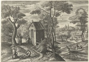 Juli (Serie: De twaalf maanden) von Julius Goltzius