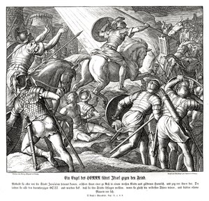 Ein Engel führt die Israeliten von Julius Schnorr von Carolsfeld