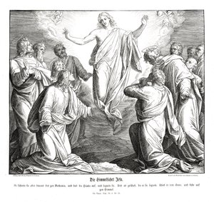 Himmelfahrt Christi, Evangelium nach Lukas von Julius Schnorr von Carolsfeld