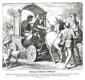 Bekehrung des Kämmerers, Apostelgeschichte von Julius Schnorr von Carolsfeld