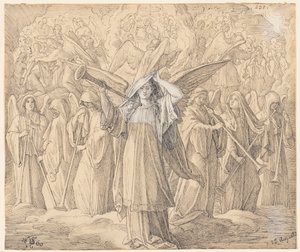 Das siebente Siegel des Buches wird von Julius Schnorr von Carolsfeld