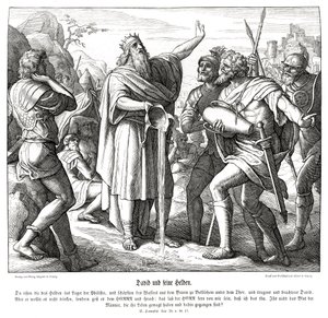 David und die drei mächtigen Männer von Julius Schnorr von Carolsfeld