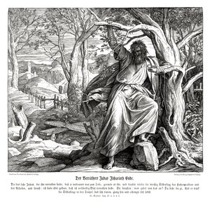 Tod des Judas Iskariot, Evangelium nach Matthäus von Julius Schnorr von Carolsfeld