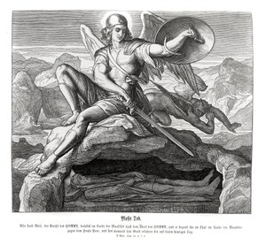 Tod des Mose, Deuteronomium von Julius Schnorr von Carolsfeld
