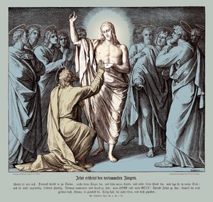 Der ungläubige Thomas, Evangelium nach Johannes von Julius Schnorr von Carolsfeld